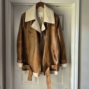 Avec Les Filles faux fur-lined coat